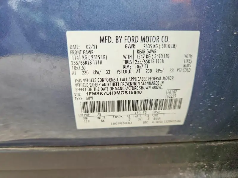 2021 FORD EXPLORER XLT  