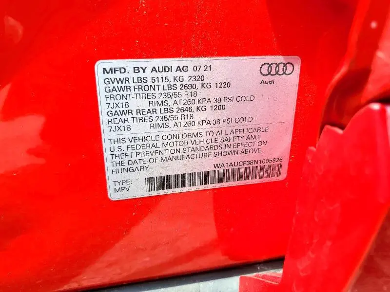 2022 AUDI Q3 PREMIUM 40  