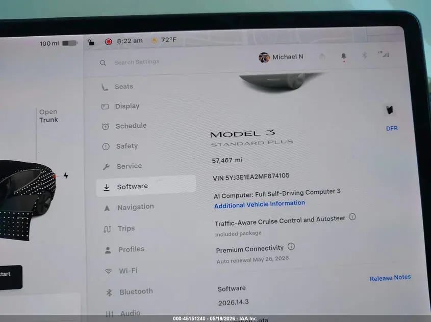 2021 TESLA MODEL 3 STANDARD RANGE PLUS REAR-WHEEL DRIVE