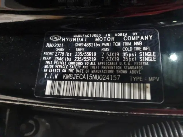 2022 HYUNDAI TUCSON LIMITED  