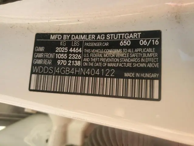 2017 MERCEDES-BENZ CLA 250 4MATIC  