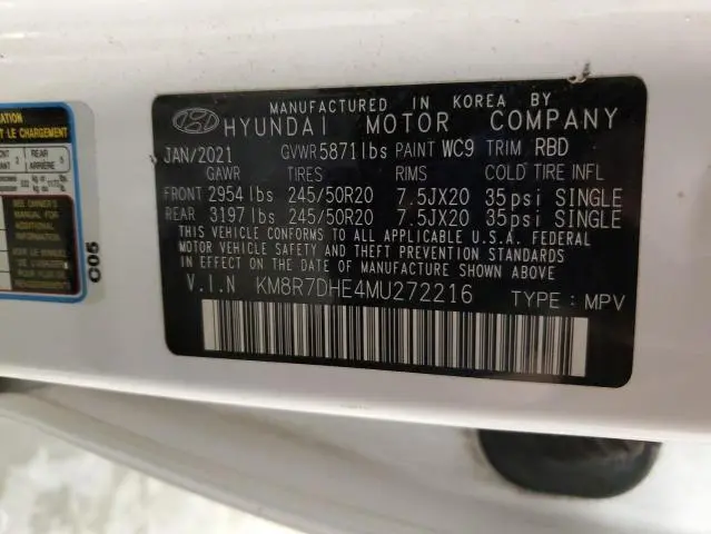 2021 HYUNDAI PALISADE CALLIGRAPHY  