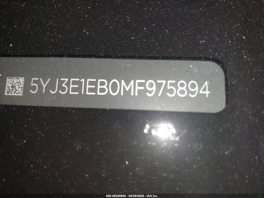 2021 TESLA MODEL 3 LONG RANGE