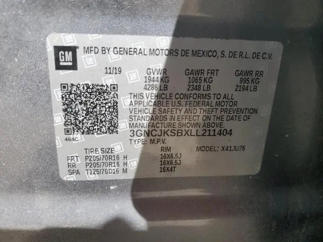 2020 CHEVROLET TRAX LS  