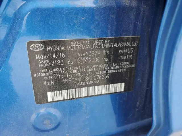 2017 HYUNDAI ELANTRA SE