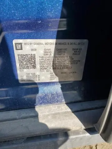 2020 CHEVROLET TRAX 1LT  