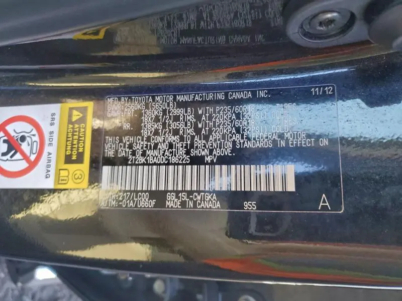 2013 LEXUS RX 350 BASE  