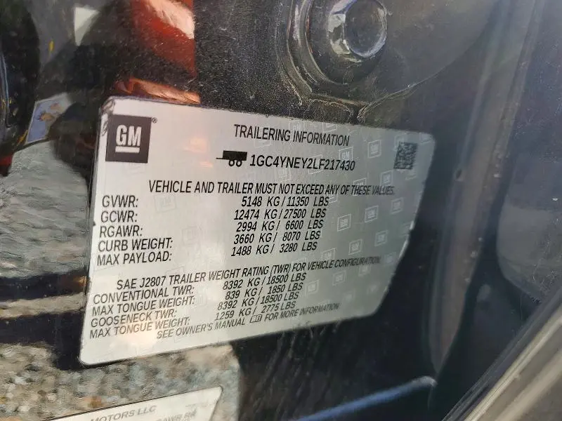 2020 CHEVROLET SILVERADO K2500 HEAVY DUTY LT  