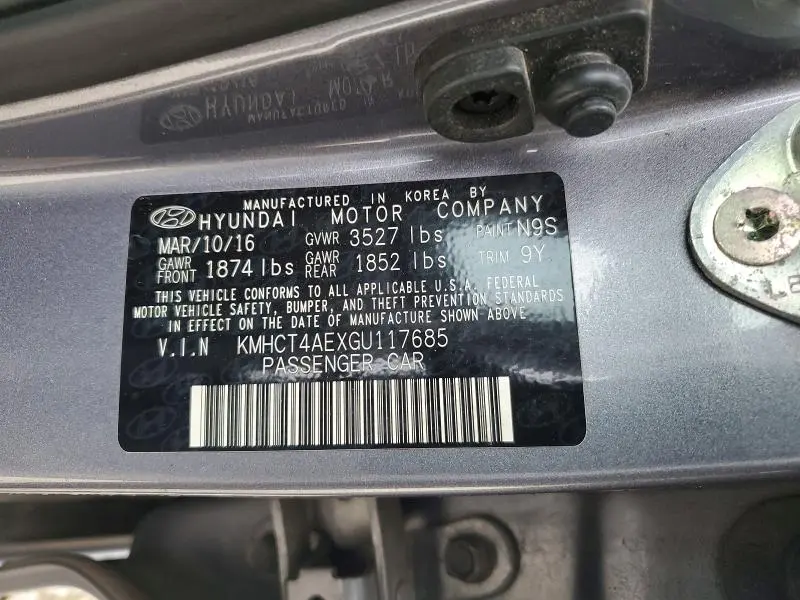 2016 HYUNDAI ACCENT SE  