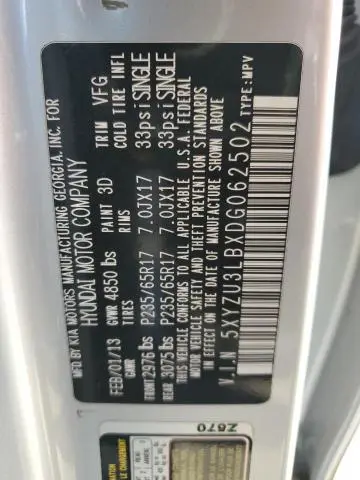 2013 HYUNDAI SANTA FE SPORT   