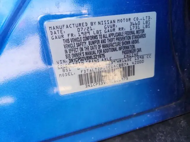 2021 NISSAN KICKS SR  