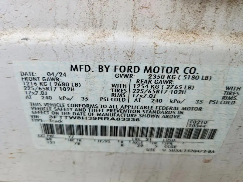 2024 FORD MAVERICK XLT  