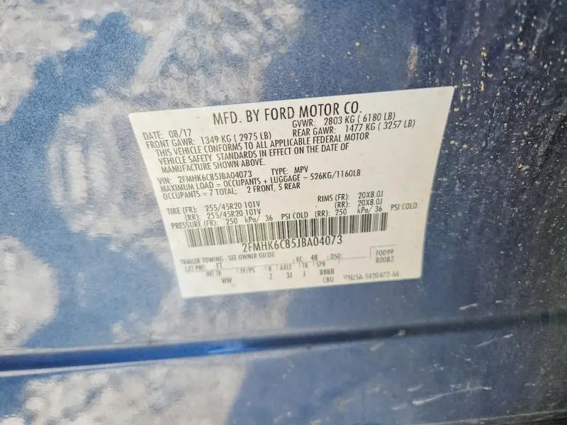 2018 FORD FLEX SEL  