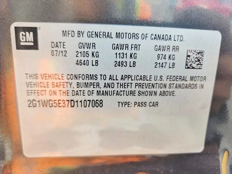2013 CHEVROLET IMPALA LT  