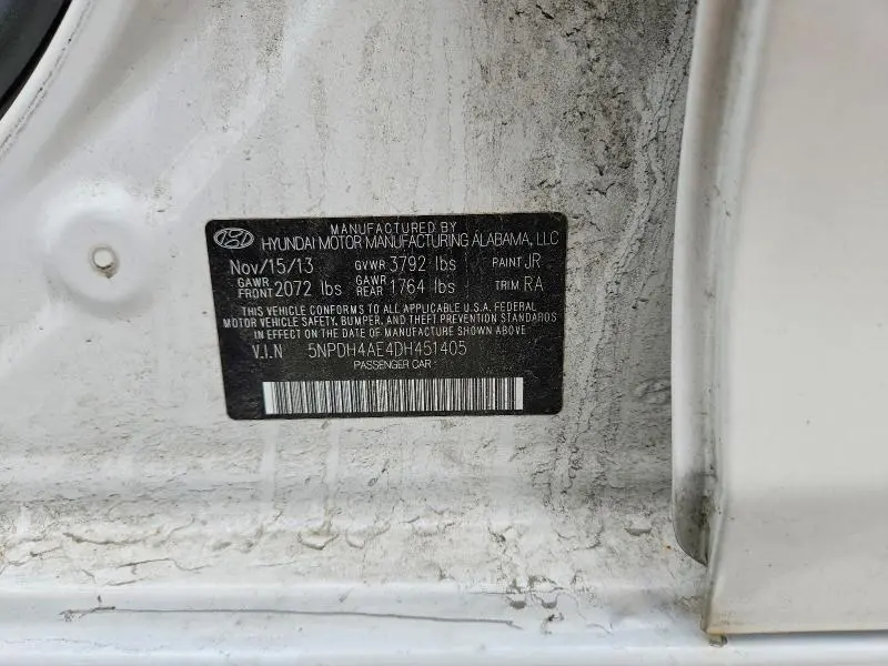 2013 HYUNDAI ELANTRA GLS  