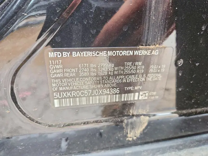 2018 BMW X5 XDRIVE35I  
