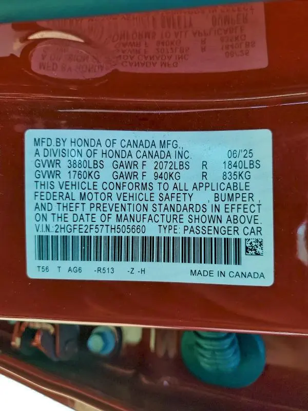 2026 HONDA CIVIC SPORT  