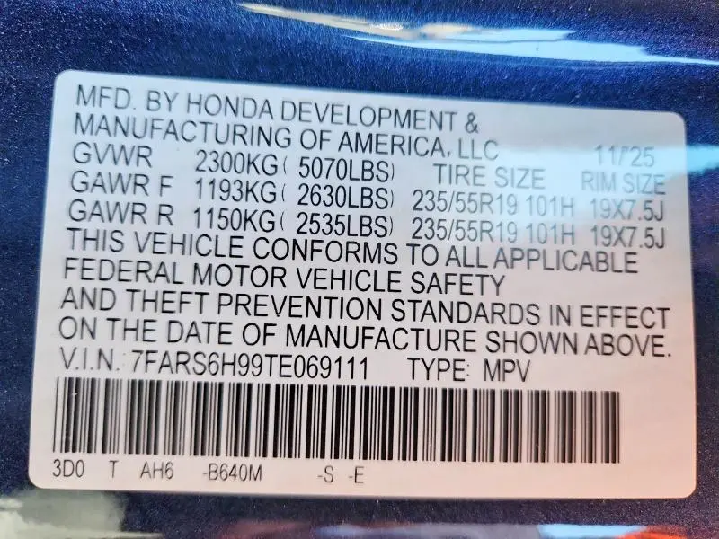 2026 HONDA CR-V SPORT TOURING  