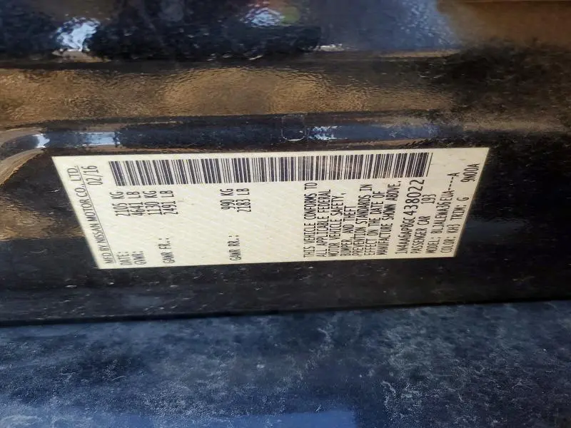 2016 NISSAN MAXIMA 3.5S  