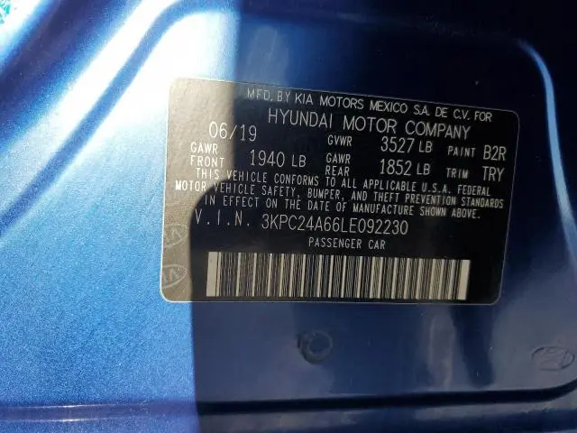 2020 HYUNDAI ACCENT SE  