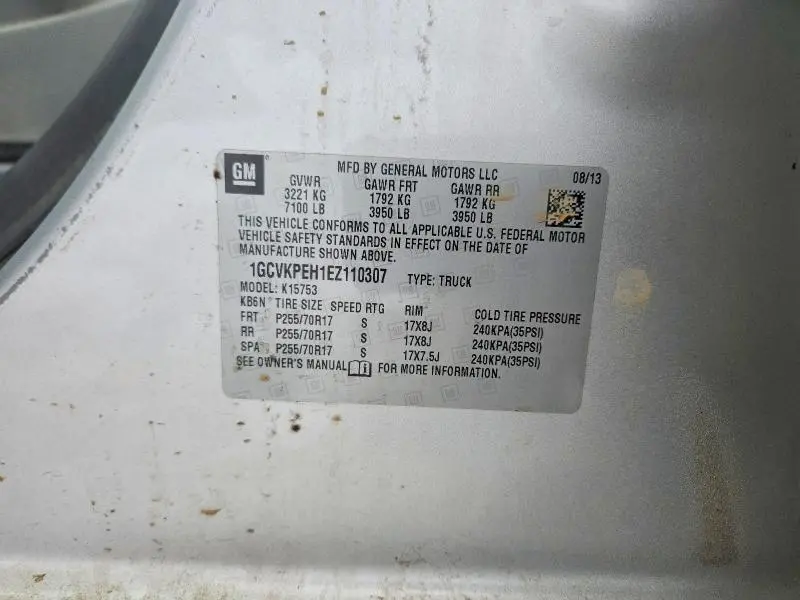 2014 CHEVROLET SILVERADO K1500  