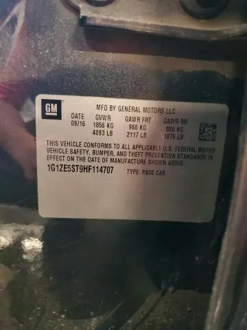 2017 CHEVROLET MALIBU LT  