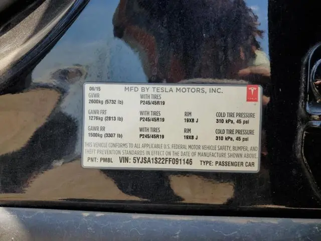 2015 TESLA MODEL S 70D  