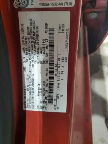 2018 FORD FIESTA SE