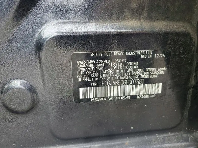 2016 SUBARU IMPREZA PREMIUM  