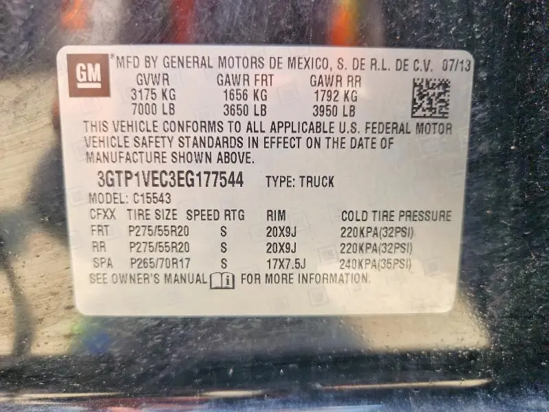 2014 GMC SIERRA C1500 SLT  