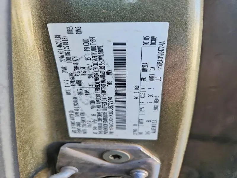 2013 FORD ESCAPE SEL  