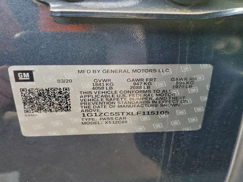 2020 CHEVROLET MALIBU LS  