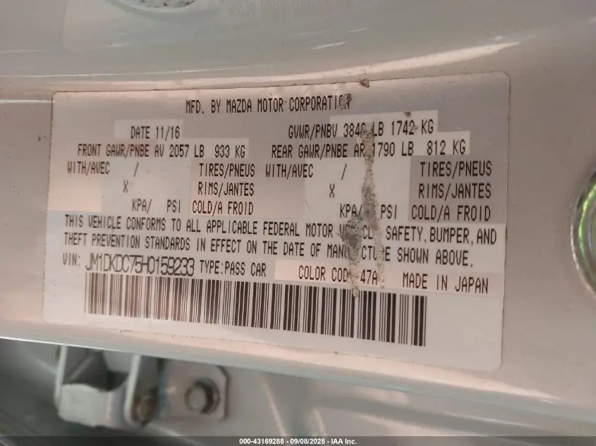 2017 MAZDA CX-3 TOURING