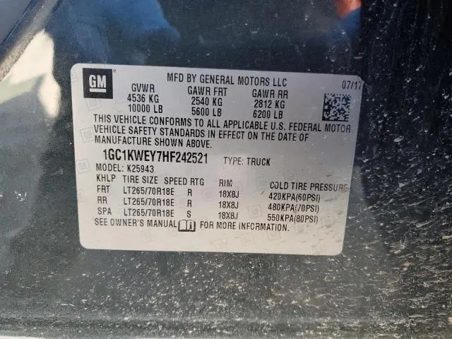 2017 CHEVROLET SILVERADO  