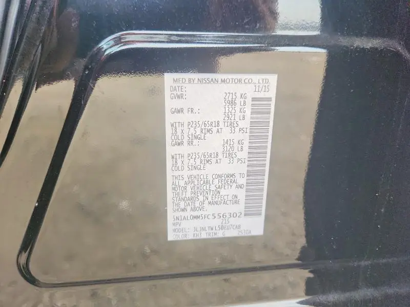 2015 INFINITI QX60 BASE  