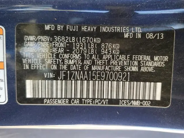 2014 TOYOTA SCION FR-S   