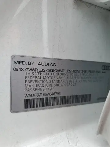 2014 AUDI A4 PREMIUM PLUS  