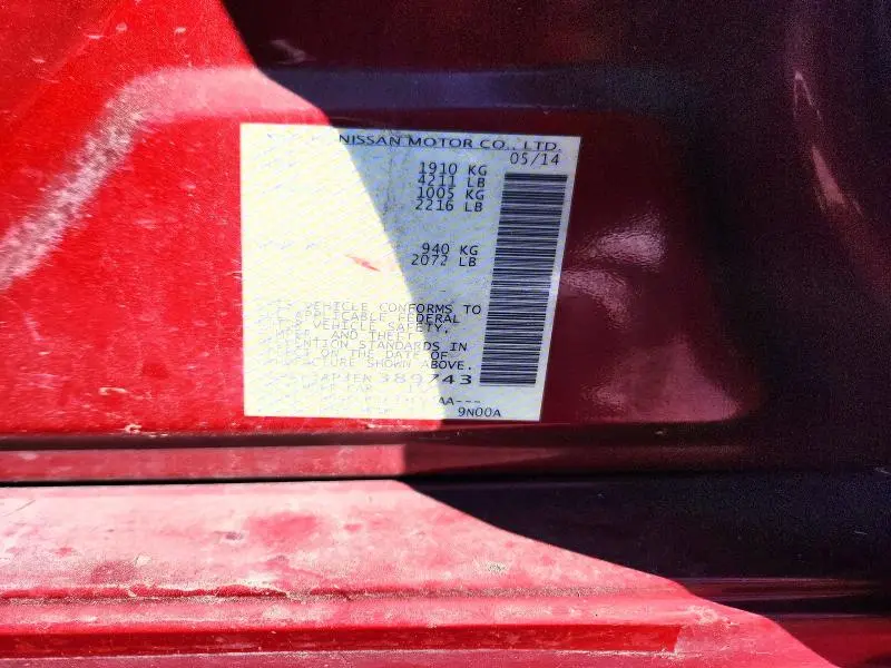 2014 NISSAN ALTIMA 2.5  