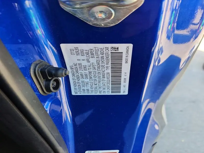 2020 HONDA CIVIC EX  