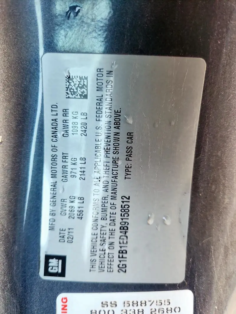 2011 CHEVROLET CAMARO LT  