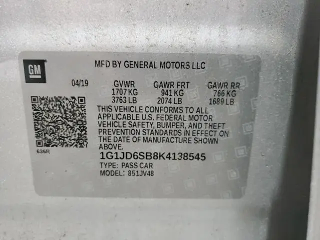 2019 CHEVROLET SONIC LT