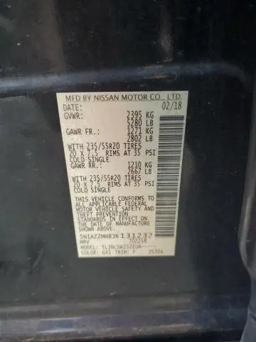 2018 NISSAN MURANO S  