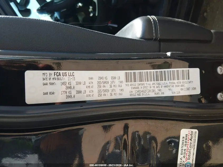 2015 DODGE DURANGO SXT