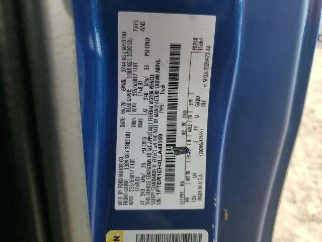 2020 FORD RANGER XL  