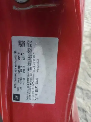 2015 CHEVROLET CAMARO LT