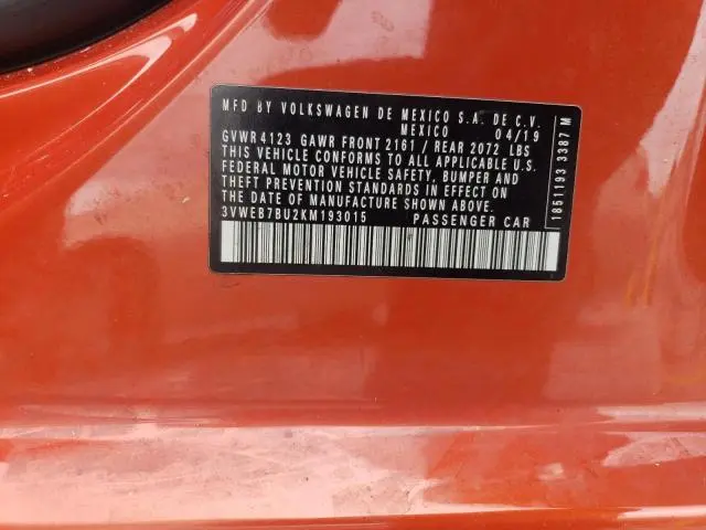 2019 VOLKSWAGEN JETTA SEL  