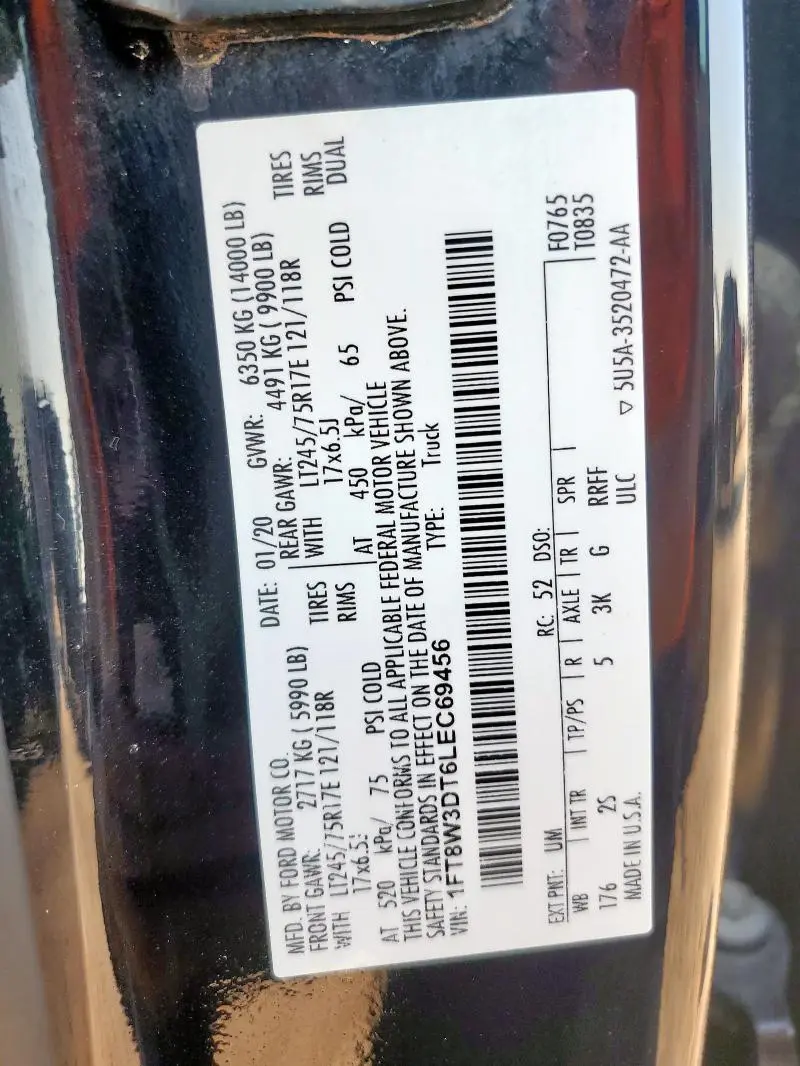 2020 FORD F350 SUPER DUTY  