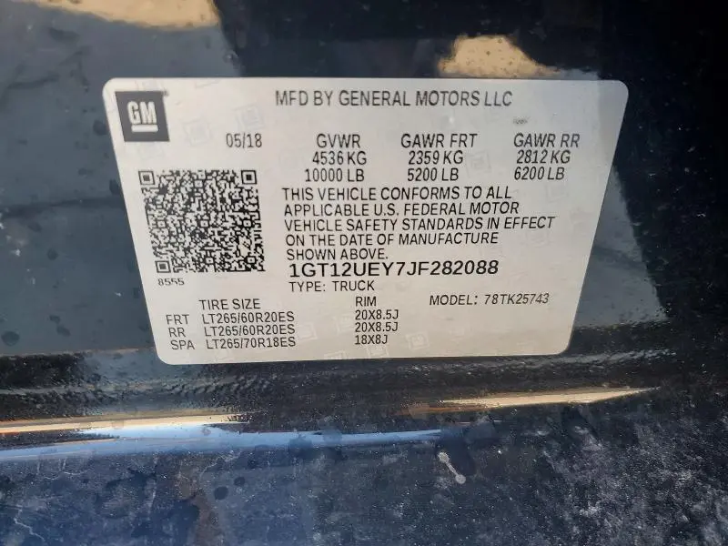 2018 GMC SIERRA K2500 DENALI  