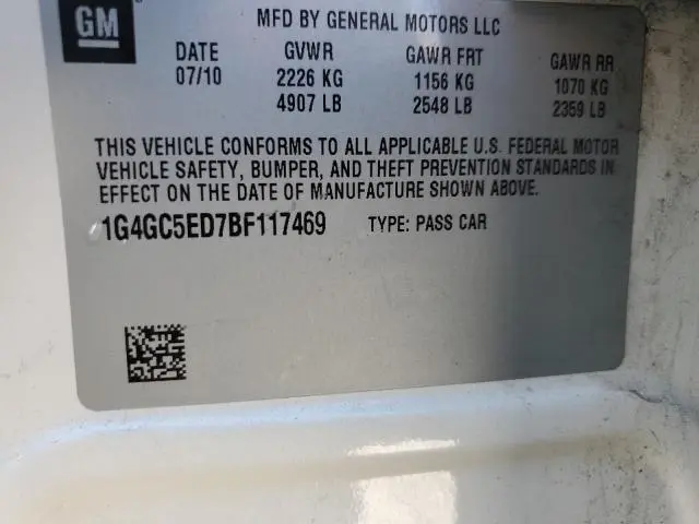 2011 BUICK LACROSSE CXL  