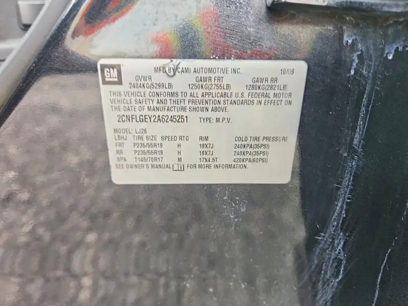 2010 CHEVROLET EQUINOX LTZ  